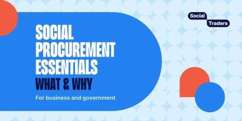 National | The What & Why of Social Procurement | Tuesday 18 June 2024