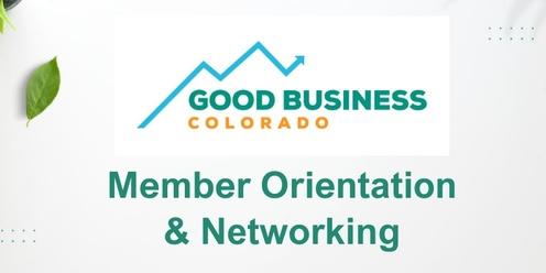 Good Business Colorado Monthly Online Member Orientation/Refresher + Networking
