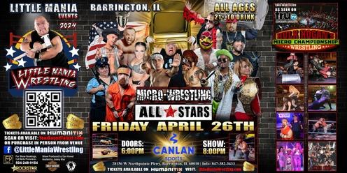Barrington, IL -- Micro-Wrestling All * Stars: Little Mania Rips Through the Ring!