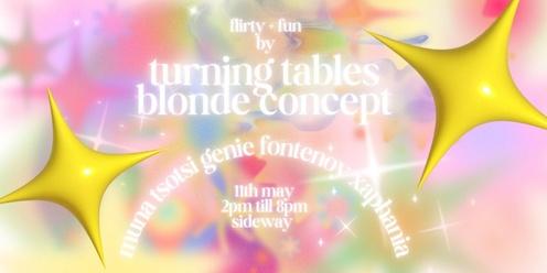 flirty + fun by turning tables & blonde concept - day party fundraiser at sideway