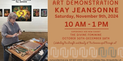 Kay Jeansonne Painting Demonstration during The Divine Feminine