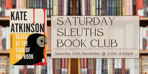 Saturday Sleuths Crime Book Club 2024