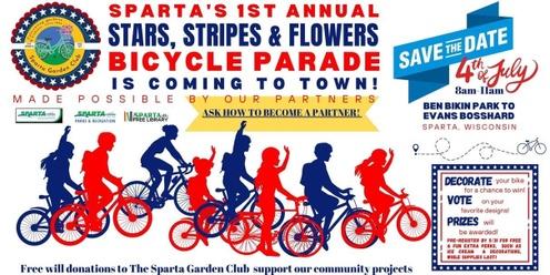 Sparta’s 1st Annual Stars, Stripes, and Flowers Bicycle Parade