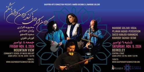 Namâd Ensemble & Mahbobe Golzari in Mountain View