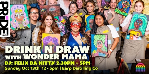 Drink & Draw with Wonder Mama | Newcastle Pride Festival 24