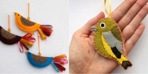 Stitch a Fabric Bird Charm