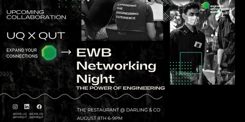 EWB UQ x QUT Humanitarian Networking Night