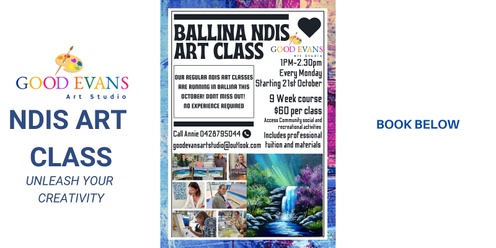 NDIS Art Class Ballina