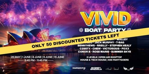 Boat Party | VIVID Lights Festival | Open Air Rooftop | $30 ONLY