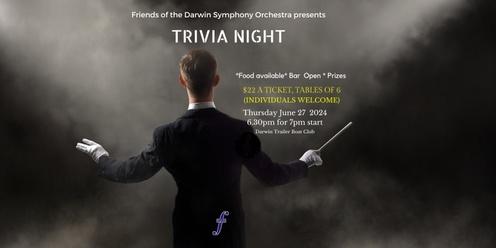  Friends of the Darwin Symphony Orchestra Quiz Night