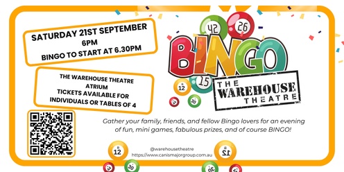 Bingo Night at The Warehouse 