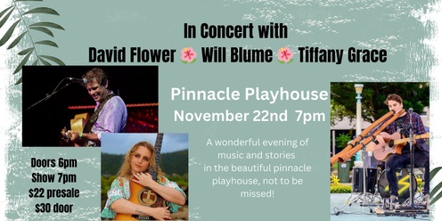 In Concert David Flower and Will Blume at Pinnacle Playhouse