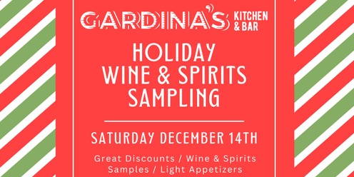 Gardina's Holiday Wine & Spirits Sampling