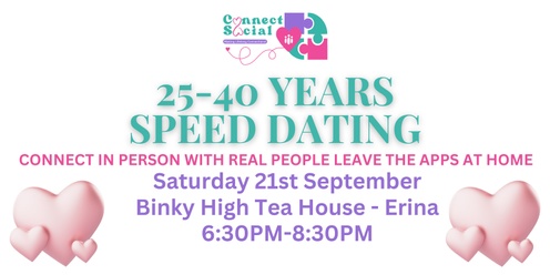 25-40 years Speed Dating 