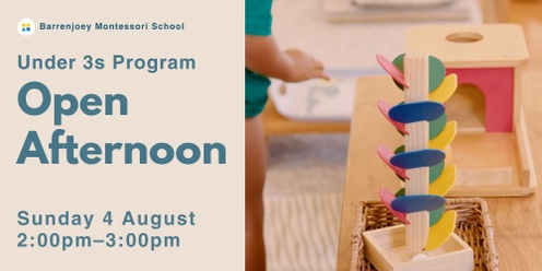 Under 3s Program – Open Afternoon