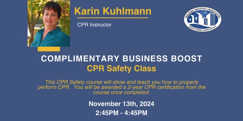 Super CEU Day - CPR Safety Course (Nov. 13th)