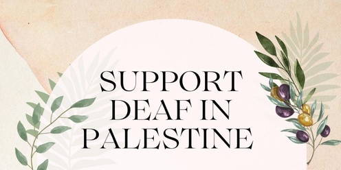 Support Deaf community in Gaza 