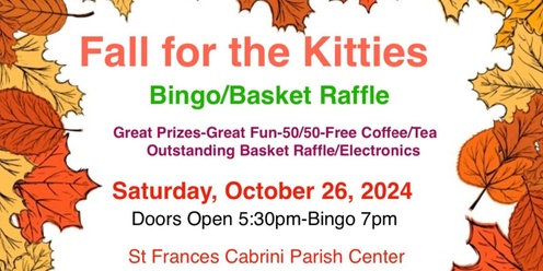 Fall for the Kitties Bingo