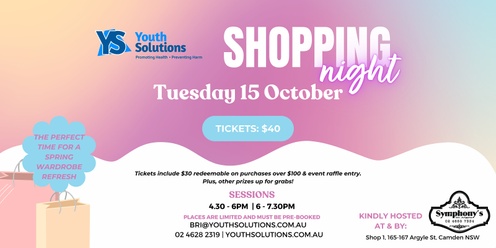 Youth Solutions 2024 Shopping Night