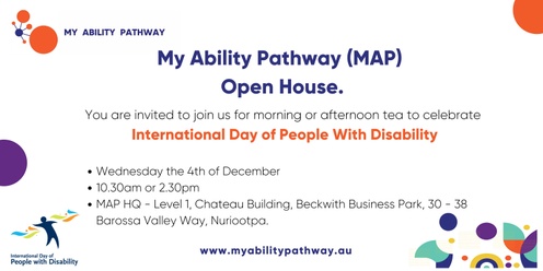 MAP Open House -  Celebrating IDoPWD