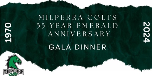Milperra Colts 55 Year Emerald Anniversary Dinner