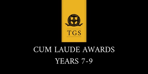 Cum Laude Awards Years 5-9