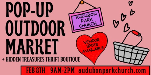 Valentines Pop Up Market Vendor Sign Up