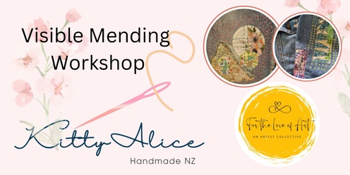 Visible mending taster workshop  with  Kitty-Alice