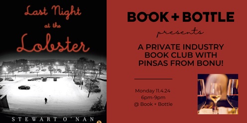 Private Industry Book Club with Pinsas from Bonu!