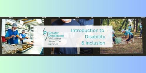 Introduction to Disability & Inclusion