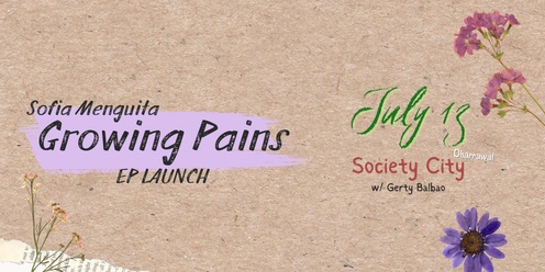 SOFIA MENGUITA "GROWING PAINS" EP TOUR w/ GERTY BALBAO