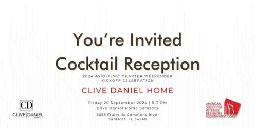 Chapter Weekend Kickoff Reception at Clive Daniel Home 