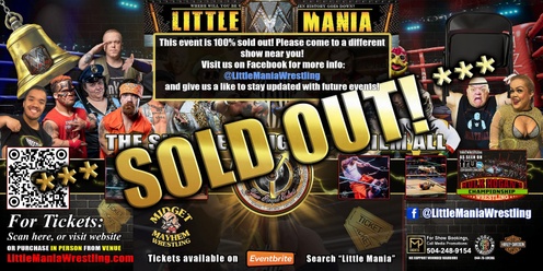 Newport, RI - Midget Wrestling All * Stars @ Blues Cafe: Little Mania Wrestling Rips through the Ring!