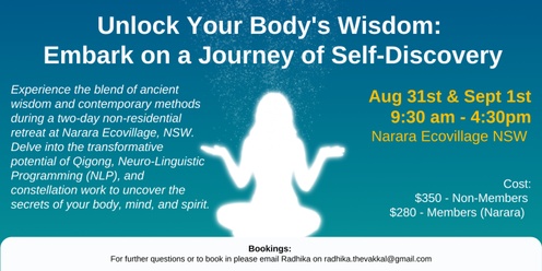Unlock your body's wisdom: embark on a journey of self-discovery with a blend of Neuro-Linguistic Programming (NLP), Qigong and Constellation Work