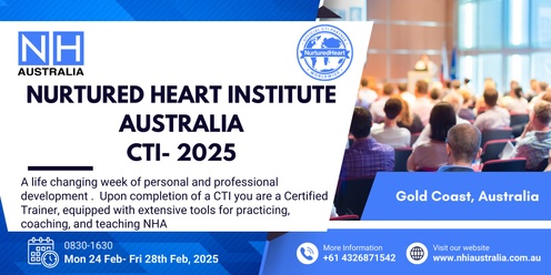 Nurtured Heart Institute Australia Certification Training Intensive