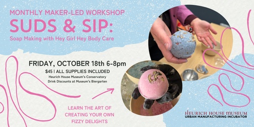 Maker-Led Workshop | Suds and Sip: Artisan Bath Bomb Making with Patreats Boutique 