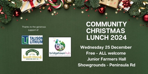 Bridgetown Hub Community Christmas Lunch 2024