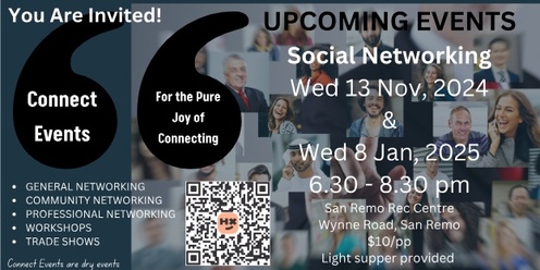 Connect Events - Social Networking event in San Remo Vic