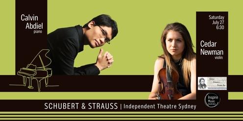 Schubert &  Strauss | Calvin Abdiel piano & Cedar Newman violin