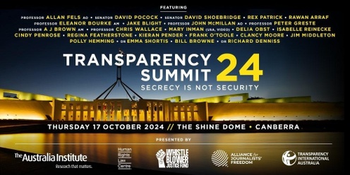 Transparency Summit 2024: Secrecy is not security