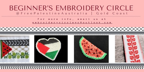 Beginner's Embroidery Circle - Kombumerri Country/Gold Coast