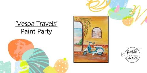  'Vespa Travels' Paint Party Thurs May 16th