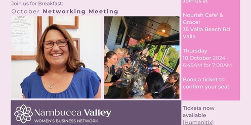 October 2024 Nambucca Valley Women's Business Network Breakfast Meeting