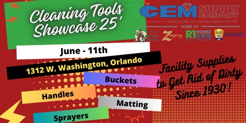 GEM Supply Cleaning Tools Showcase * Orlando *  6.11.25 