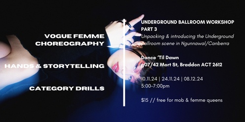 Underground Ballroom Scene Workshops