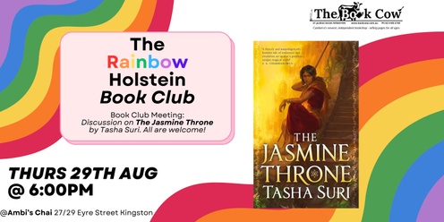 'The Jasmine Throne'  by Tasha Suri - Rainbow Holstein Book Club Meeting