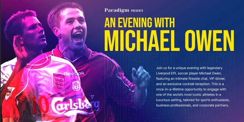 An Evening With Michael Owen - SYDNEY