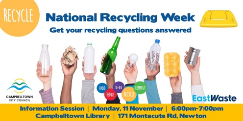 National Recycling Week with East Waste