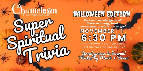 HALLOWEEN EDITION Super Spiritual Trivia 🎃 - hosted by Mark + Broni