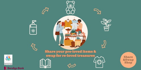 Share&Swap Shop | Share your pre-loved items and swap for re-loved treasures | Port Phillip EcoCentre